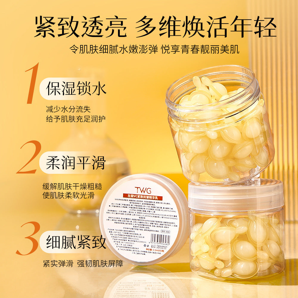 Twg L-Vc Firming Anti-Wrinkle Essence Milk Hydrating Moisturizing Essence Capsul