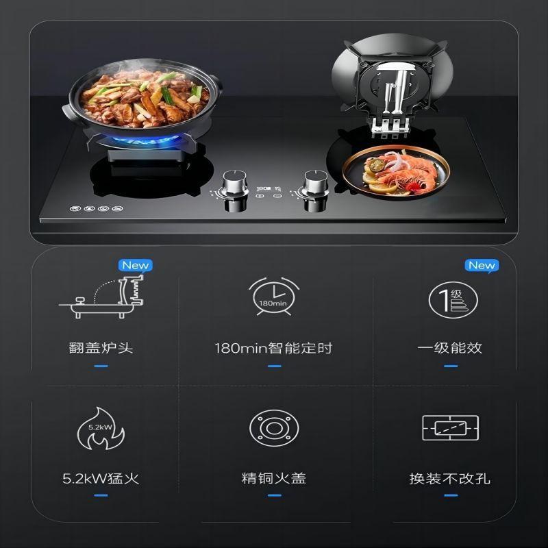 Gas Stove Double Stove Household Foldableing Double Fire Stove Gas Stove Liquefied Gas Natural Gas Stove Gas Stove
