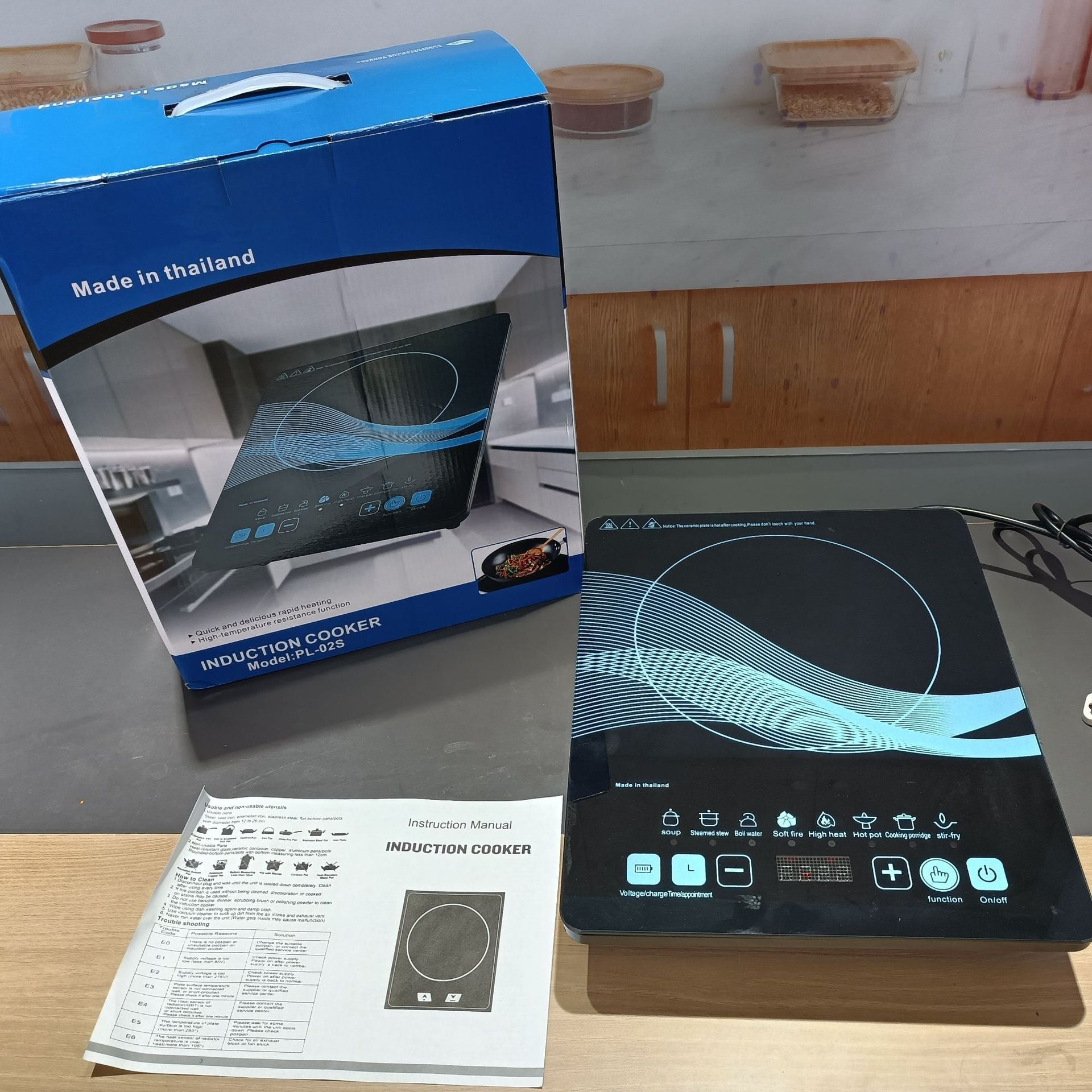 Foreign Trade Export Household Induction Cooker Smart Touch High-Power Induction Cooker Multi-Function Cooking Electric Hot Pot Factory