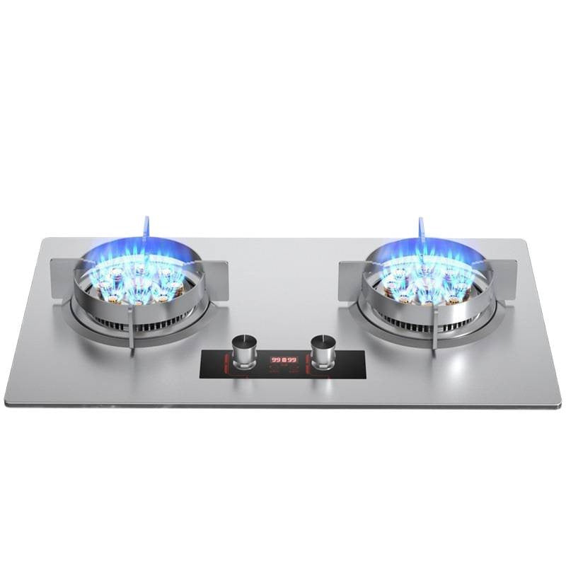 Gas Stove Double Stove Household Desktop Liquefied Gas Gas Stove Natural Gas Embedded Energy-Saving Fierce Fire Gas Stove