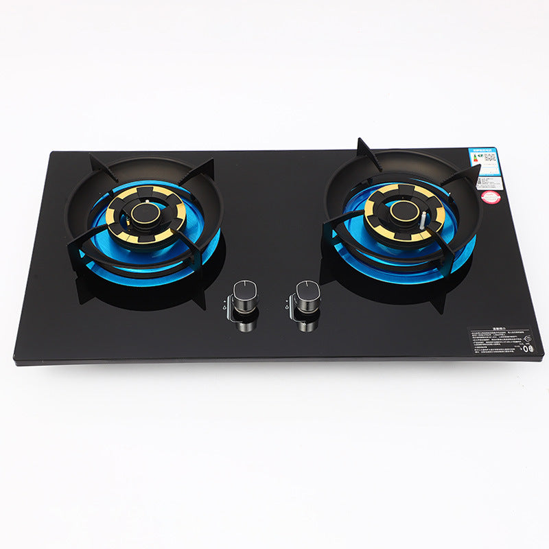 Gas Stove Double Stove Household Kitchen Gas Stove Double Stove Embedded Dual-purpose Liquefied Gas Fierce Energy Saving Gas Stove