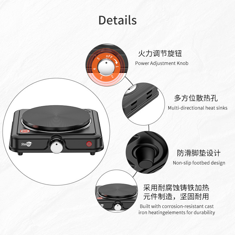 Aofeng Foreign Trade Household Adjustable Multifunctional 1000w Electric Furnace 220v European electric stove