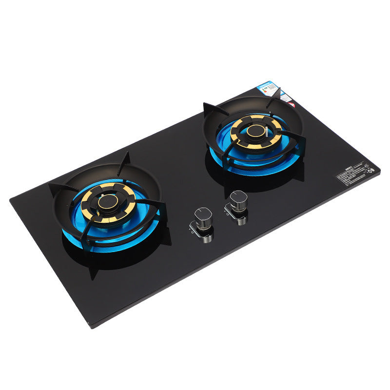 Gas Stove Double Stove Household Kitchen Gas Stove Double Stove Embedded Dual-purpose Liquefied Gas Fierce Energy Saving Gas Stove