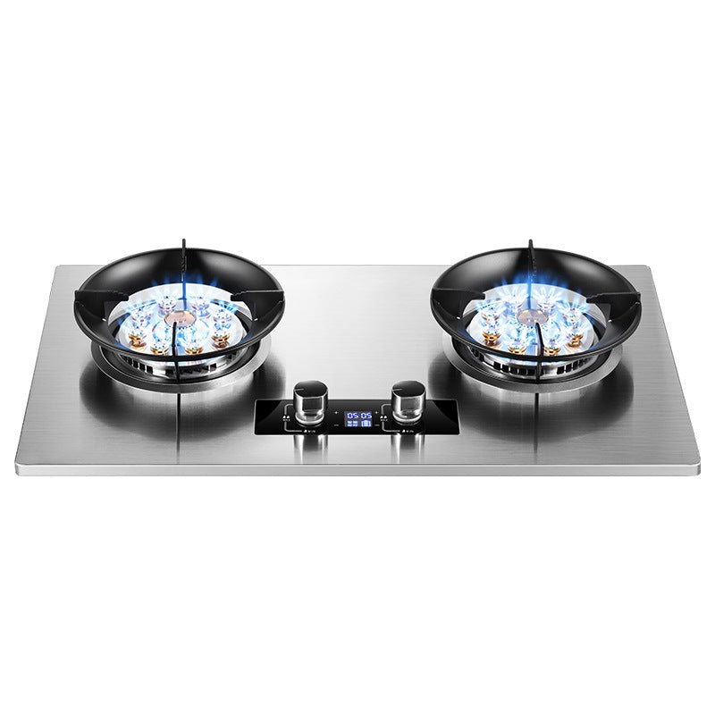 Wholesale Huo Huo Huo Huo Energy Saving Gas Stove Household Double Stove Embedded Stainless Steel Gas Stove Liquefied Gas Stove