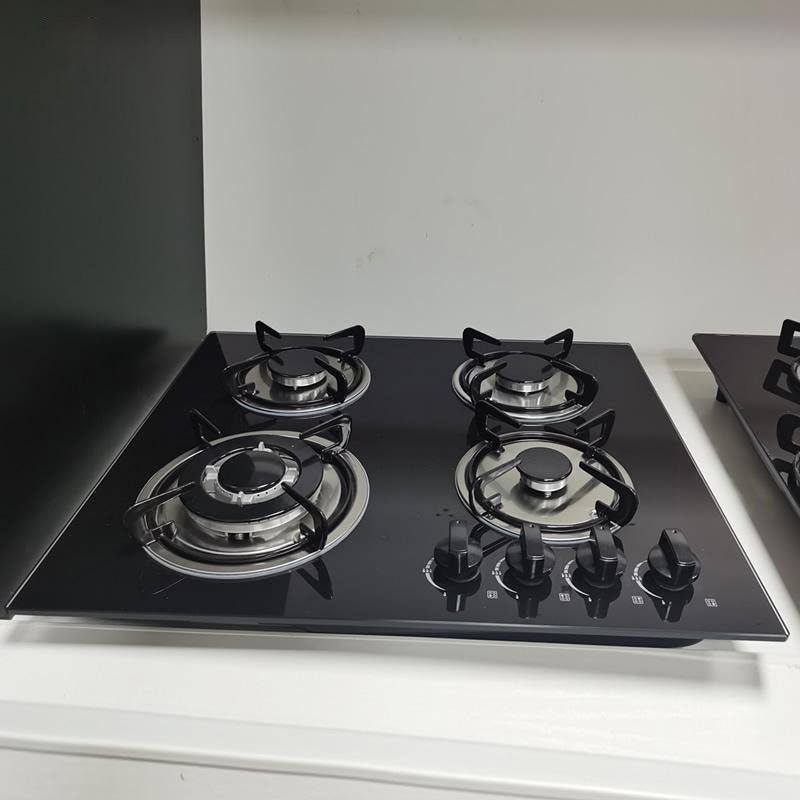 Wholesale Fierce Fire, High Power, Energy-Saving Gas Stove, Household Double Stove, Built-In Gas Stove, Tempered Glass Liquefied Gas Stove
