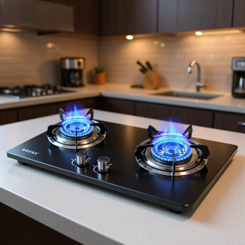 Good wife gas stove gas stove double stove household energy-saving desktop natural gas stove liquefied gas stove hot stove