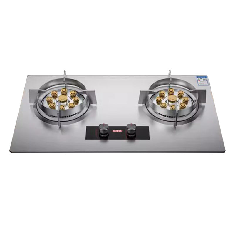 High-Power Gas Stove Double Stove Household Embedded Natural Gas Stove Desktop Liquefied Gas Energy-Saving Gas Stove