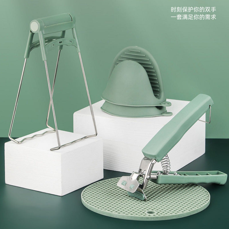 Two-Piece Kitchen Plate Lifter, Non-Slip Heat-Insulating Clip, Multi-Functional Set, Anti-Scalding Clip, Household Anti-Scalding Clip, Bowl Clip