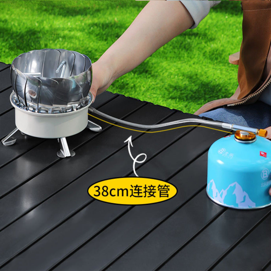 Outdoor Gas Stove Camping Windproof Stove Portable Water Boiling Tea Stove Tile Lotus Gas Stove Fierce Stove