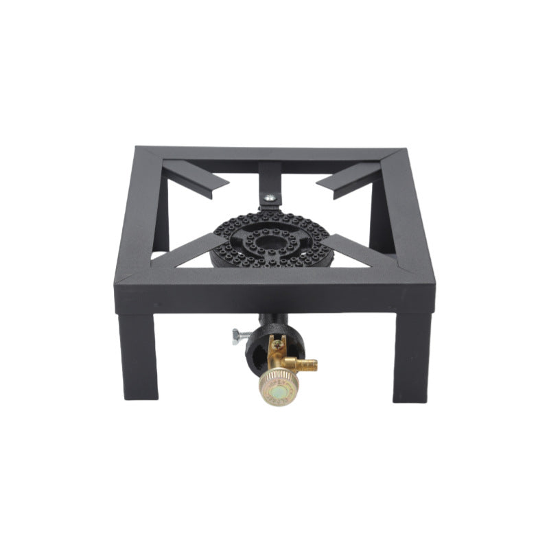 Outdoor Camping Gas Stove with Single Burner, Suitable for Liquefied Gas and Natural Gas