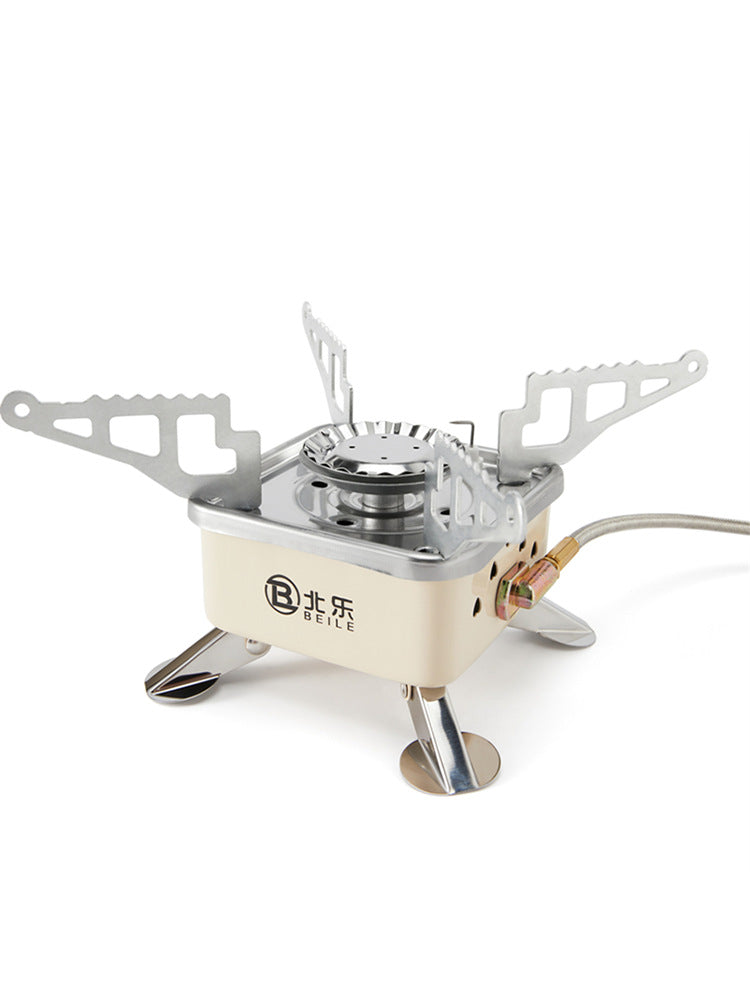 Card Stove Outdoor Stove Folding Gas Stove Outdoor Camping Cooker Portable Water Boiling Tea Stove Head Gas Stove
