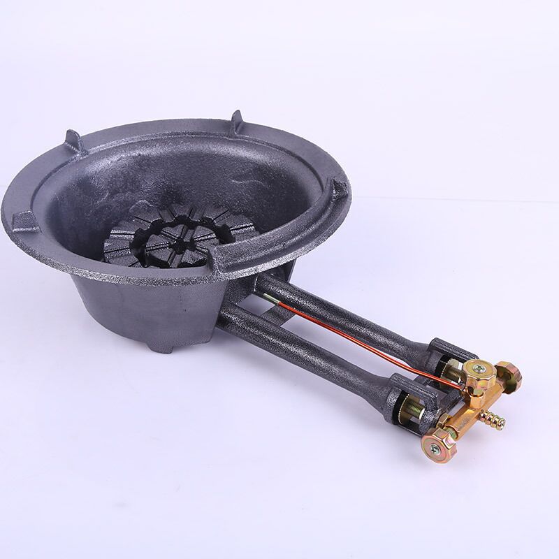 Wholesale Large Double-Tube, Large Angled Single-Burner Liquefied Gas Stove, Commercial Liquefied Gas Flameout Protection High-Power Stove