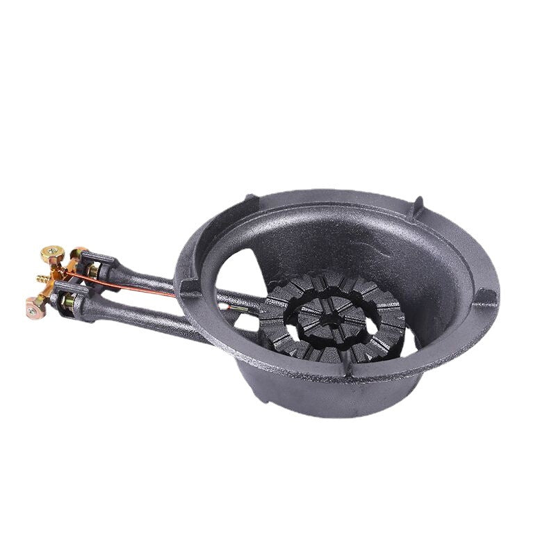 Wholesale Large Double-Tube, Large Angled Single-Burner Liquefied Gas Stove, Commercial Liquefied Gas Flameout Protection High-Power Stove