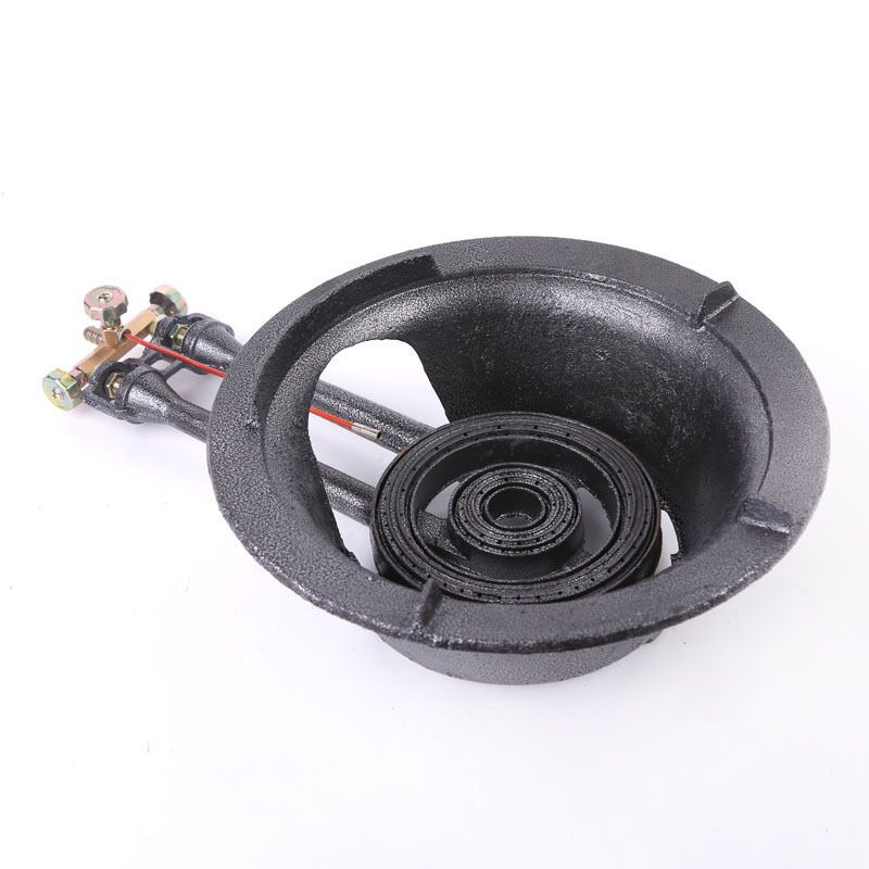 Flameout Protection Commercial Heavy-Duty Stove with Dual Ignition, Liquefied Gas Heavy-Duty Stove, Gas Stove, Cast Iron Stove, High Firepower