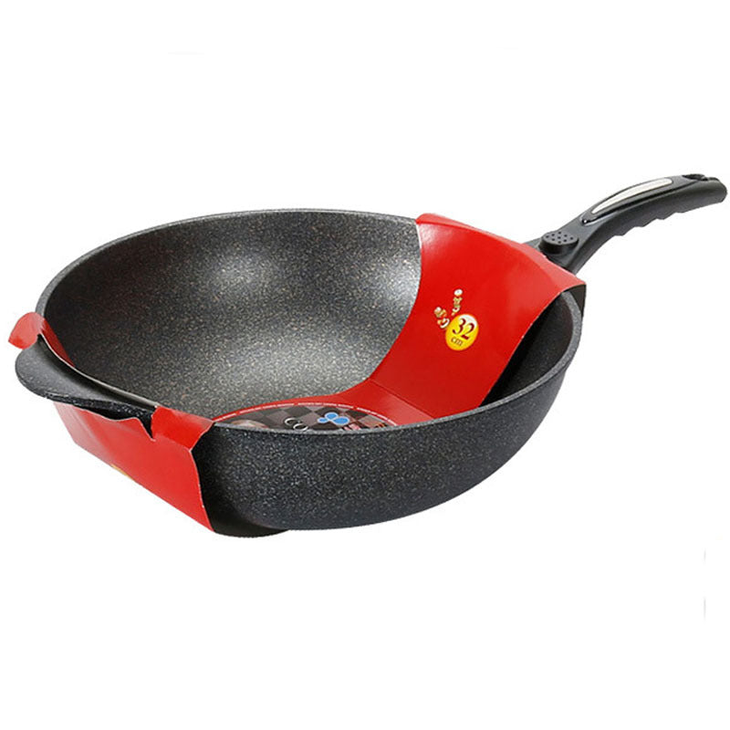 Korean Kitchenart Imported Medical Stone Non-Stick Pan Deepened and Thickeneded Induction Cooker Dual-Use Frying Spoon Imported Pot