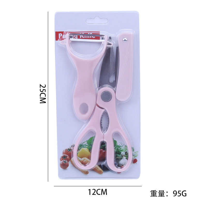Wholesale Household Kitchen Knife Set, Food Supplement Set, Folding Portable Fruit Knife, Paring Knife, Dual-Use Manufacturer