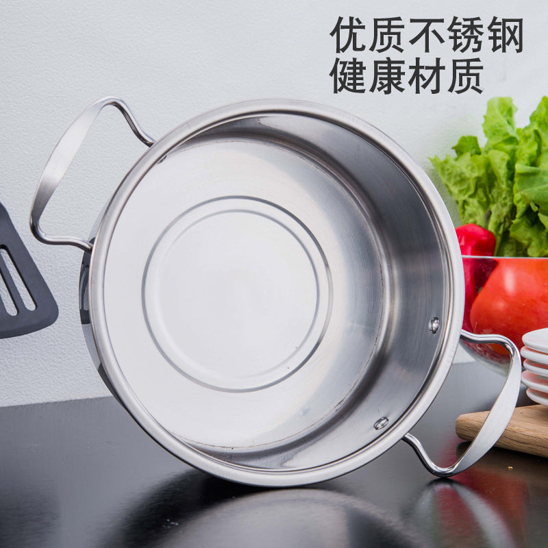 Cross-border pot suit Southeast Asia color pot set household colorful stainless steel Soup Pot Three-Piece Gift Set pot