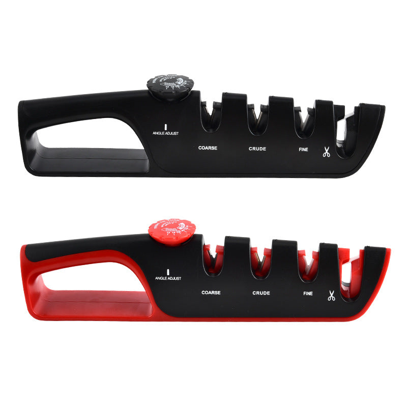 New adjustable four-in-one knife sharpener factory direct knife sharpener household multifunctional grindstone kitchen tool