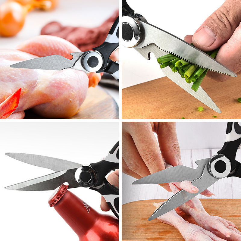 Factory in stock wholesale seafood scissors stainless steel multi-function kitchen scissors suit shrimp scissors shrimp string scissors
