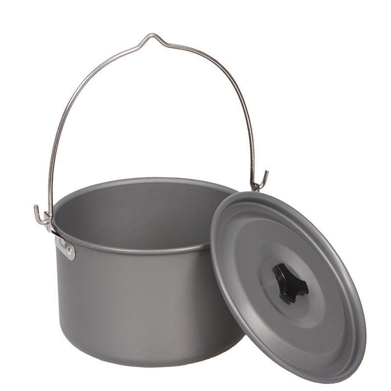 New picnic big hanging pot camping outdoor single pot oversized hanging pot 6-8 people picnic set Pot Picnic pot