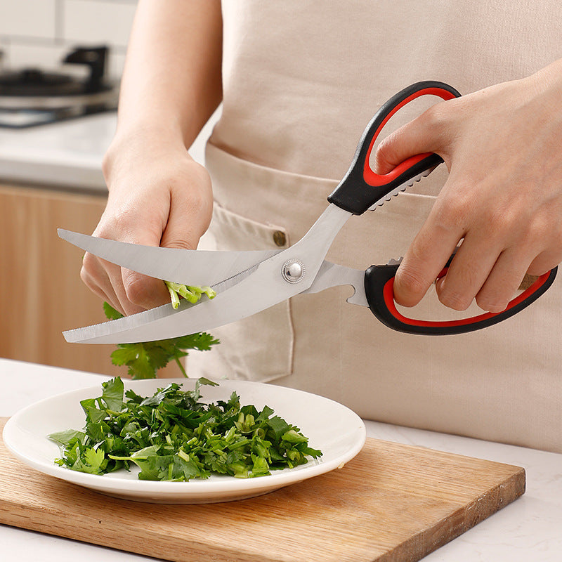 Barbecue Scissors Curved Blade Kitchen Scissors Korean Stainless Steel Barbecue Scissors Kitchen Scissors Kitchen Barbecue Scissors Set