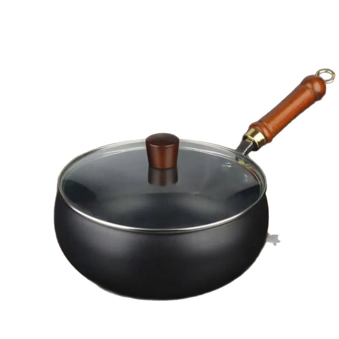 Traditional Large Belly Pot Zhangqiu Iron Pot Household Iron Pot Handmade Cooking Pot Coated Food Supplement Frying Pan Non-Stick Frying Pan