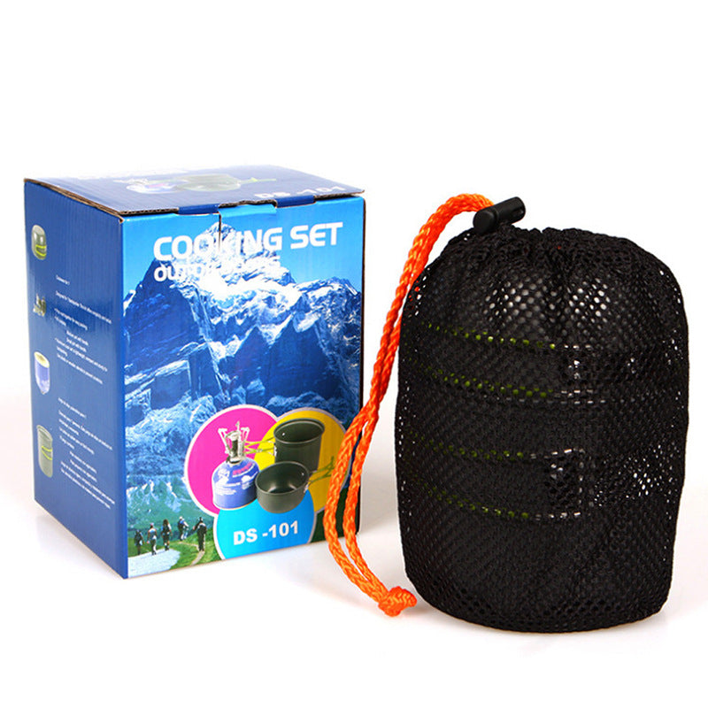 Outdoor Camping Cookware Picnic Barbecue Portable Pot Single Set Pot Ds-101