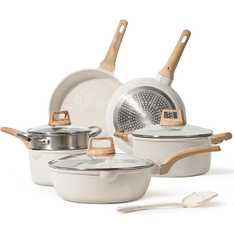 Granite Non-stick Pot suit Milk Pot Soup Pan Frying Pan Pan Cookware suit Cooking Kit Cross Border