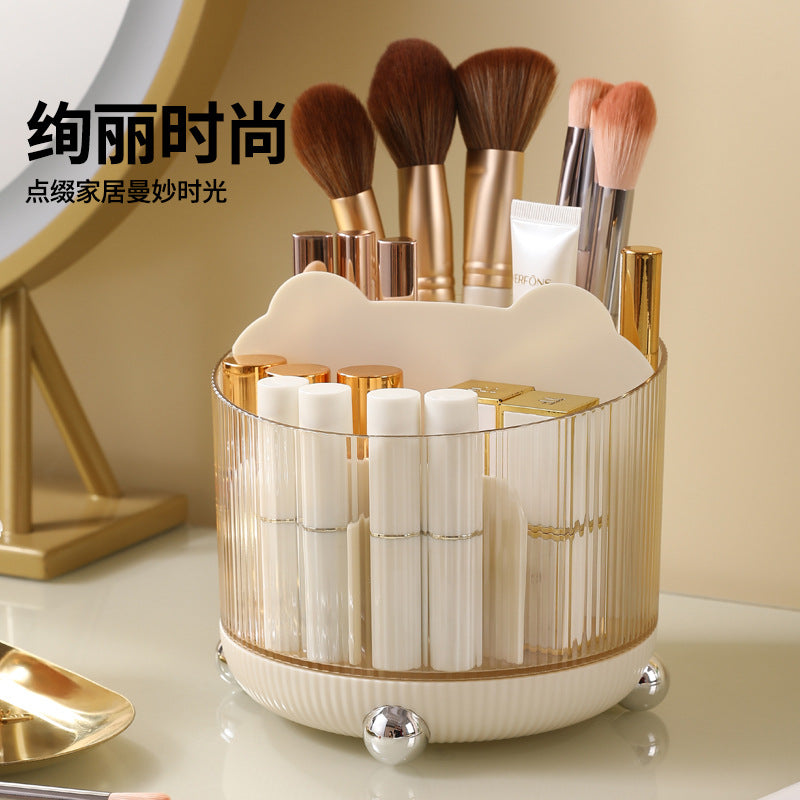 Plastic Cosmetic Storage Box Advanced Desktop Storage Dust-proof Bedroom Large Capacity Cosmetic Storage
