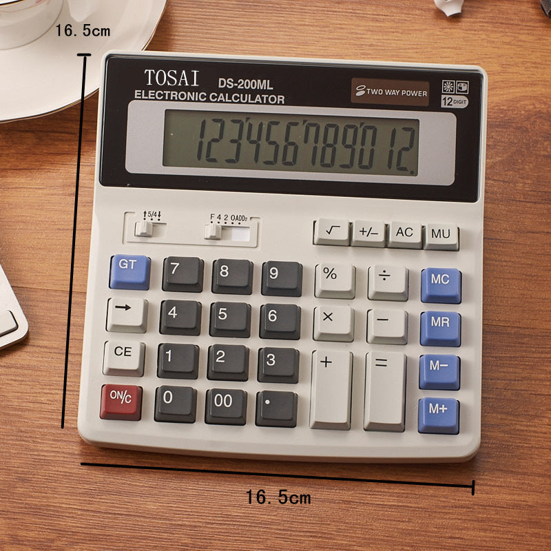 Factory direct solar DS-200ML12 calculator battery function dual-purpose calculator
