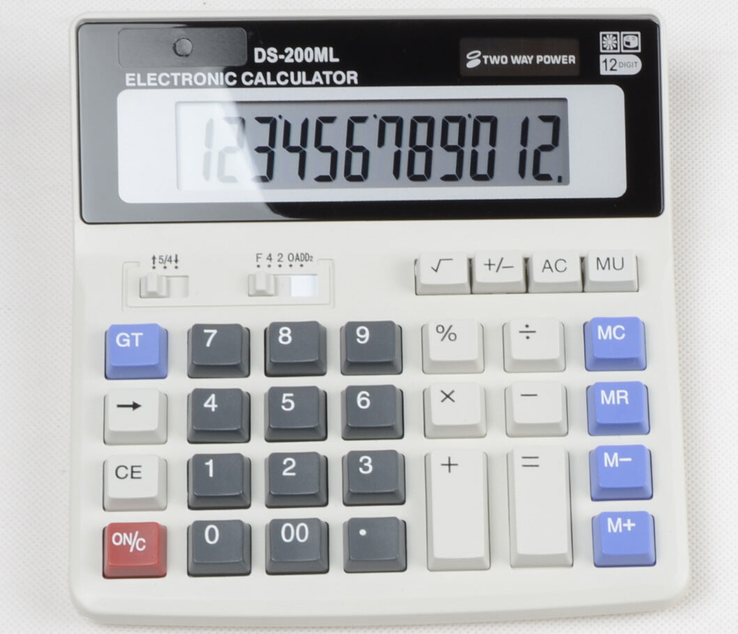 Factory direct solar DS-200ML12 calculator battery function dual-purpose calculator