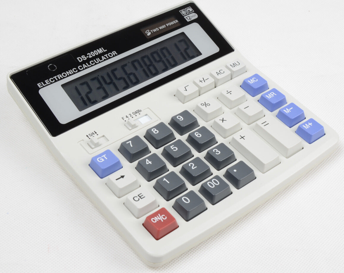Factory direct solar DS-200ML12 calculator battery function dual-purpose calculator