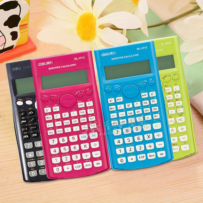 Special Offer deli/deli Calculator 33230 Function Calculator Student Exam Calculator Colorful Computer