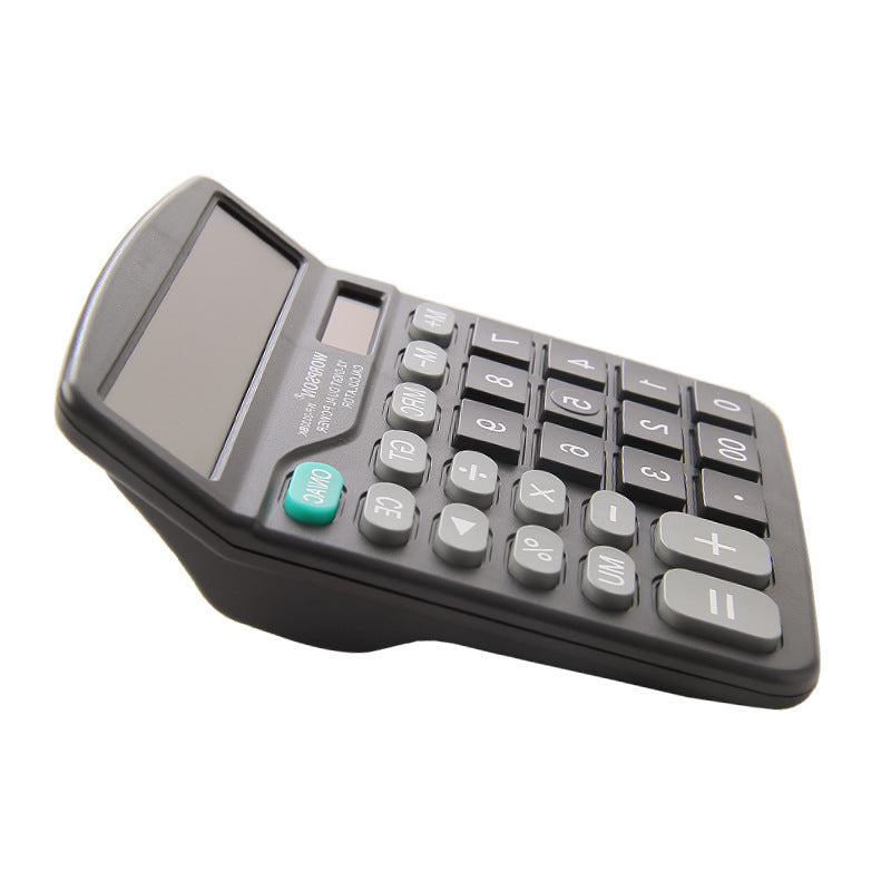 Huajie Economical Solar-Powered Dual-Power Multi-Function Calculator, Financial Accounting Calculator, Office Supplies
