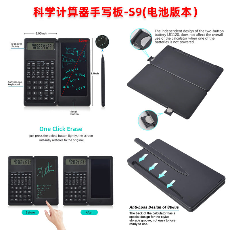 Calculator Handwriting Pad Portable Smart Office-Specific Function Scientific Solar Calculator