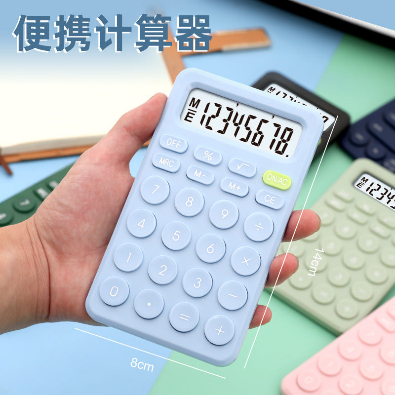 Macaron Color Portable Calculator Office Special Computer Student Cute Calculator Financial Special