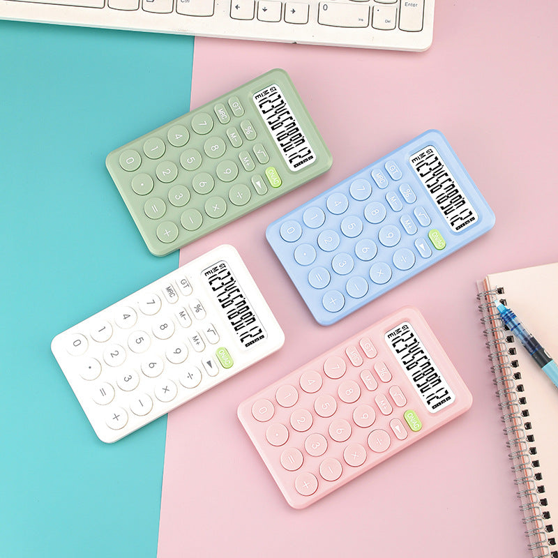 Macaron Color Portable Calculator Office Special Computer Student Cute Calculator Financial Special