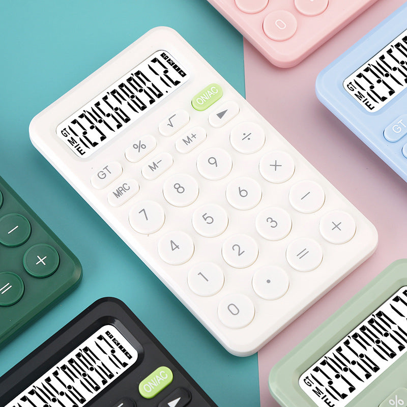 Macaron Color Portable Calculator Office Special Computer Student Cute Calculator Financial Special
