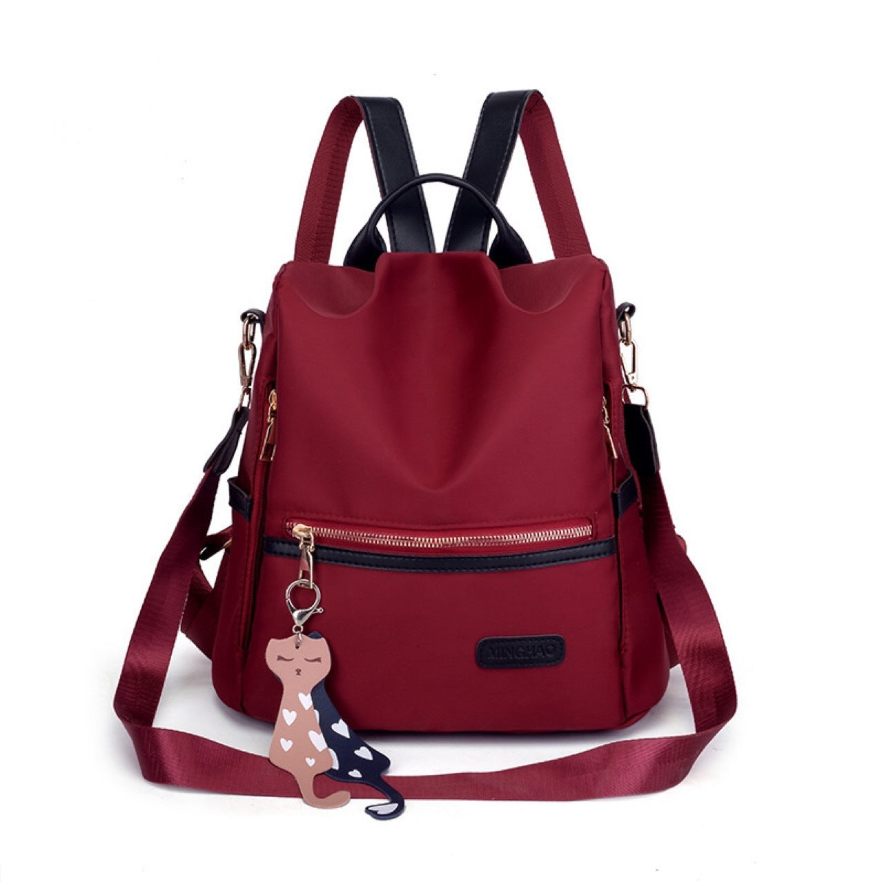 Backpack Women's Trendy Women's Backpack Travel Anti-Theft Oxford Cloth Lightweight Fashionable Versatile