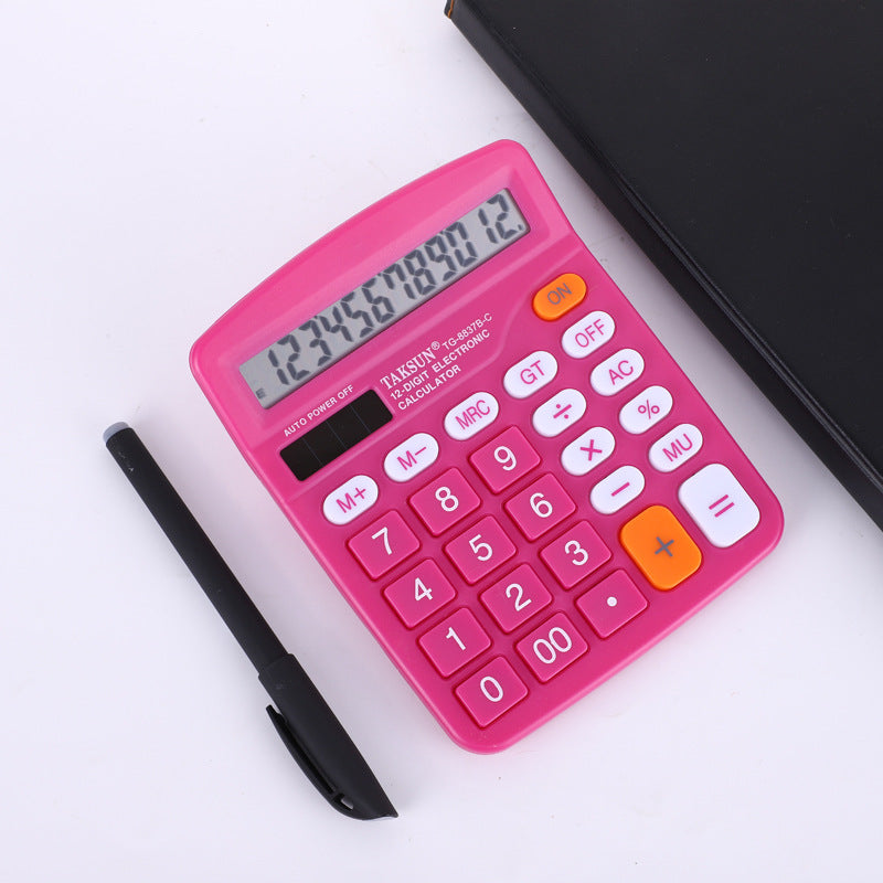 office calculator 12 large screen financial desktop KK837 computer gift logo printing