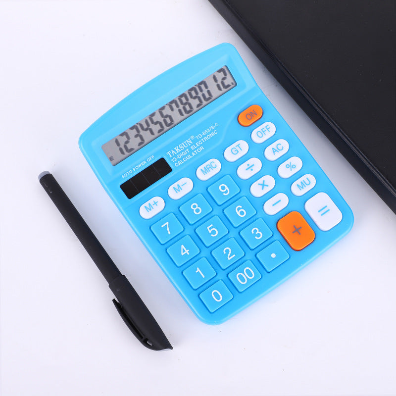 office calculator 12 large screen financial desktop KK837 computer gift logo printing
