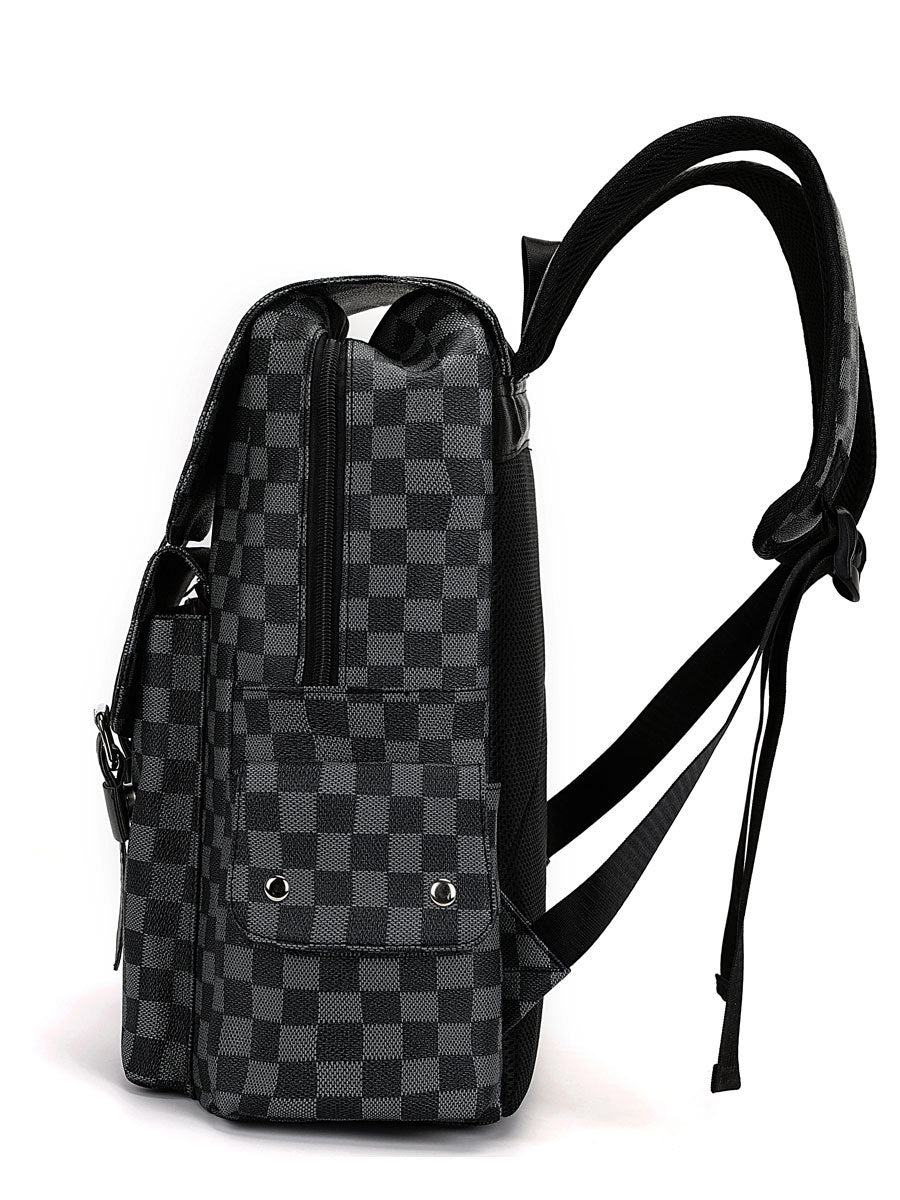 College Style Backpack Plaid Men's Backpack Youth Campus Travel College Student Bag British Business Computer Bag