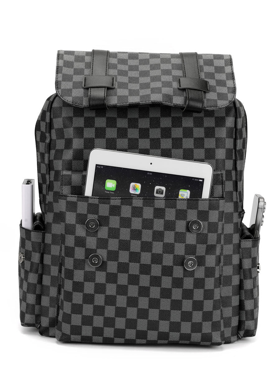 College Style Backpack Plaid Men's Backpack Youth Campus Travel College Student Bag British Business Computer Bag
