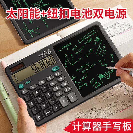 ZH70 new desktop calculator financial accounting office writing draft memo handwriting board