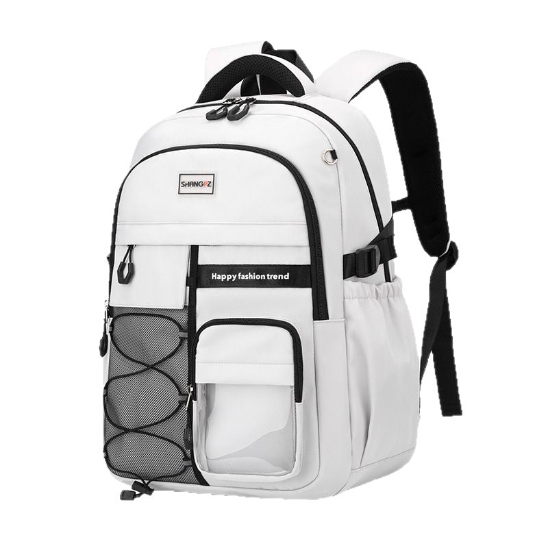 New junior high school students men and women to reduce the burden of ridge protection middle school students schoolbag Amazon Senior high school primary school students large capacity shoulder bag