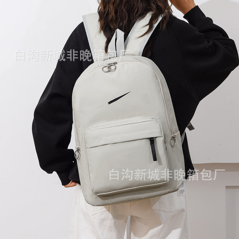 Trendy Backpack, Fashionable, Simple and Versatile Travel Backpack, Outdoor Sports Large Capacity Campus Waterproof Student School Bag