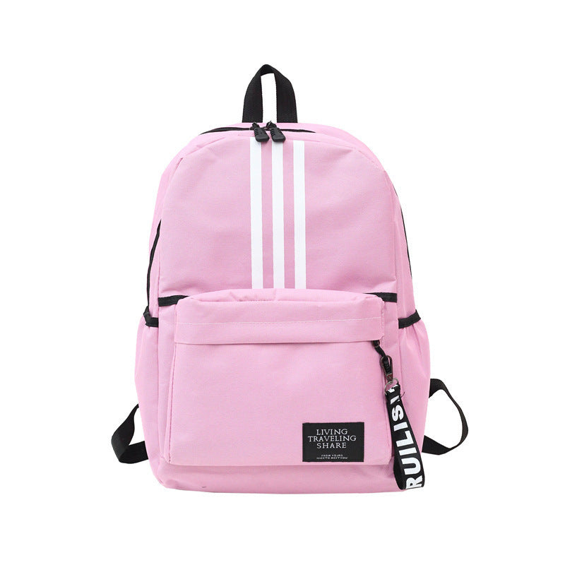 2025 New Backpack Men's Large Capacity Couple Backpack College High School Student School Bag Campus Travel Trendy Double Back