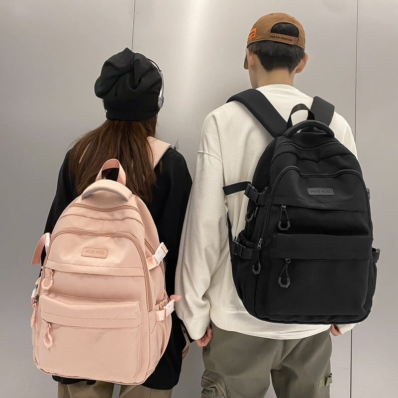 Schoolbags for Junior High School, High School, and College Students, New Fashionable Large-Capacity Backpacks, College-Style Class Casual Backpacks