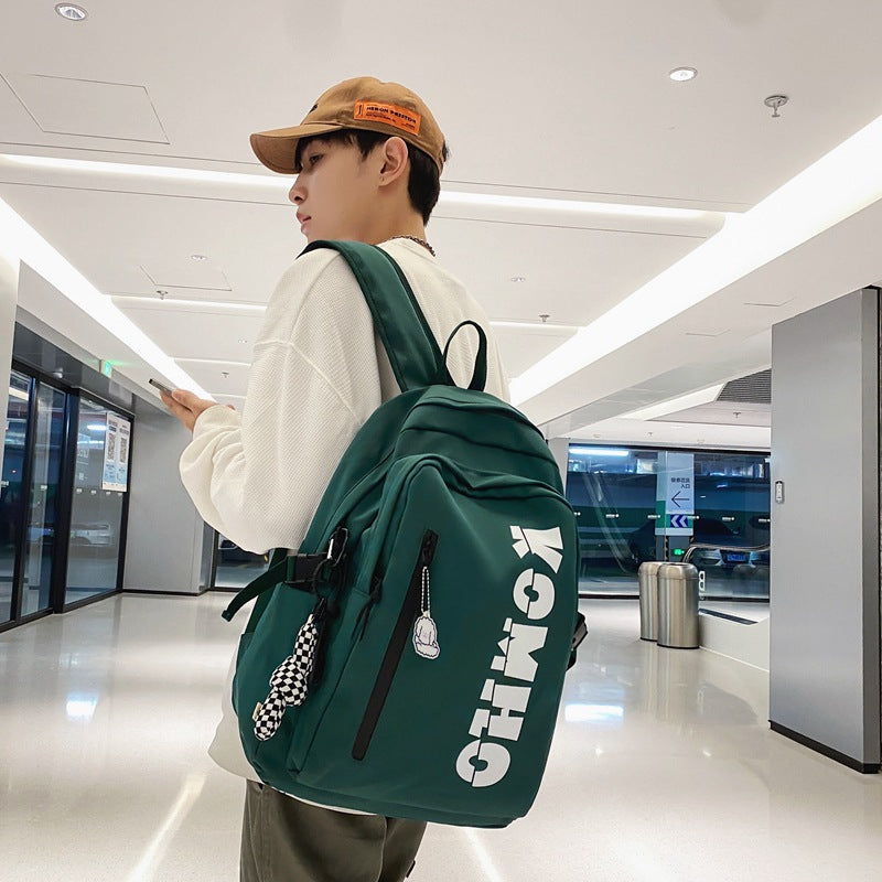 Schoolbag Boys and Girls Junior High School Students Grade Three, Four, Five and Six University Campus Simple Large Capacity Backpack Backpack