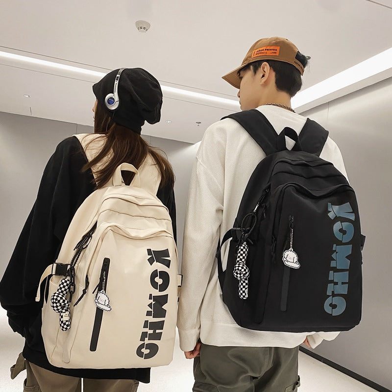 Schoolbag Boys and Girls Junior High School Students Grade Three, Four, Five and Six University Campus Simple Large Capacity Backpack Backpack